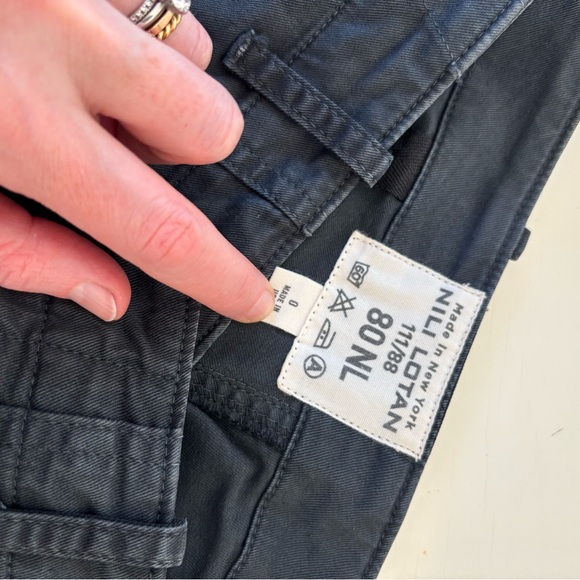 Nili Lotan Size 0 Cropped Military Pants, Carbon - Picture 6 of 10